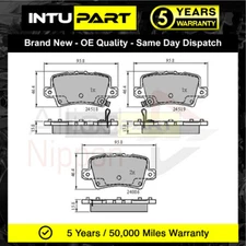Fits Honda Civic 2001- CR-V 2012- + Other Models Intupart Rear Brake Pads Set