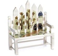 Mini Picket Fence Park Bench Mini Picket Fence Park Bench