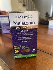 Natrol Melatonin Advanced Sleep 10mg 100 Tablets EXPIRES 7/31/2026