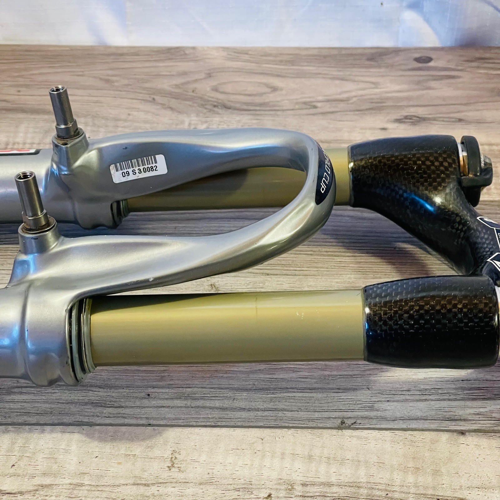 Rock Shox SID World Cup Black Box 1 1/8 Carbon 26 218mm NEEDS REBUILD