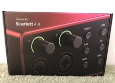New Sealed Focusrite Scarlett 4i4 4th Gen Studio Recording USB Audio Interface