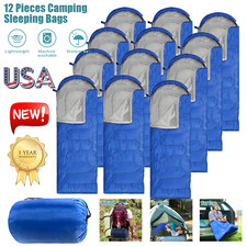 12PC Thick Adult Cold Weather Sleeping Bag For Big  Tall Waterproof Winter Bags