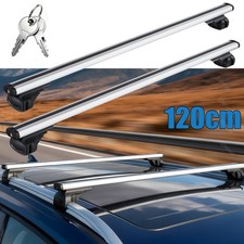 2 x Alu Relingträger universal Dachträger 100kg abschließbar Lastenträger