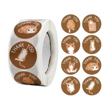 Lovely Small Round Sealing Sticker 1.0 Cute Label 500 Pcs/Roll Party Supplies