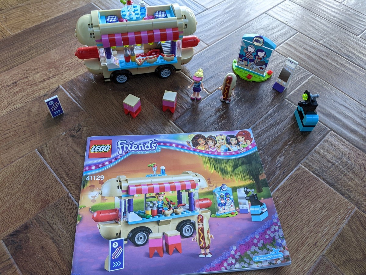 Lego Friends 41129 Amusement Park Hot Dog Van *Complete Set with  instructions