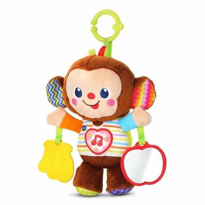 VTech Cuddle Swing Sing Monkey Multicolor Cuddly Plush Monkey Nursery Tummy Time