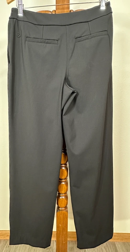 Pantalón Lululemon elástico tiro alto 7/8 Warpstreme negro para mujer talla M 32x30 Foto 2 de 4