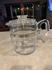 Vintage Pyrex Flamewear 7759 B 9 Cup Coffee Pot W/ Lid Very Good