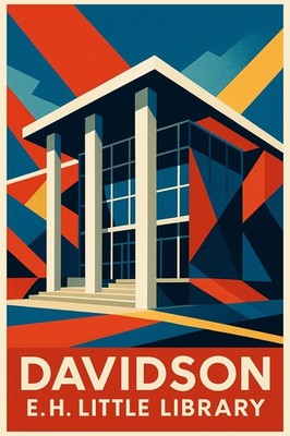   Davidson E.H. Little Library Poster - 24x36  - Hi-Res  Premium Print - 200