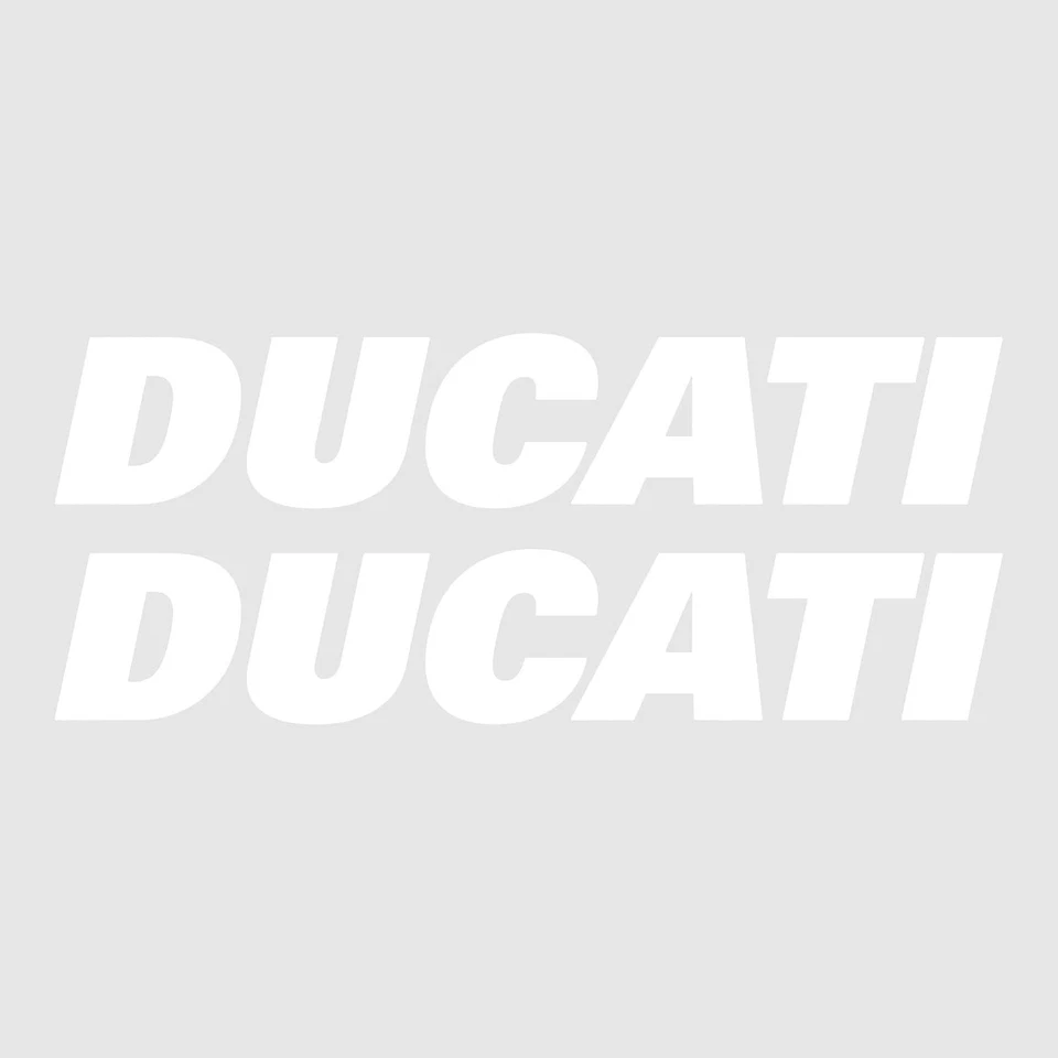 2 adesivos com letras para tanque de motocicleta compatível com Ducati Racing - Imagem 2 de 4