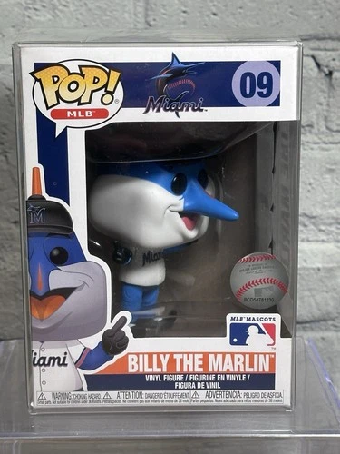 2019 Funko Pop! MLB Baseball Mascot Billy the Marlin #09 Miami Marlins FLAWEDBOX