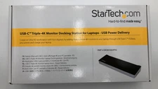 StarTech USB-C Triple-4K Monitor Docking Station  #DK30CH2DPPD - New Open Box