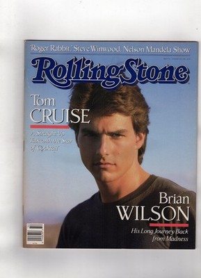 TOM CRUISE THE BEACH BOYS BRIAN WILSON 1988 ROLLING STONE MAGAZINE