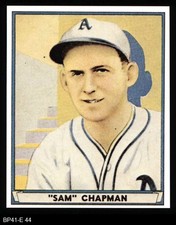 1941 Play Ball Reprint #44 Sam Chapman Athletics 8 - NM/MT