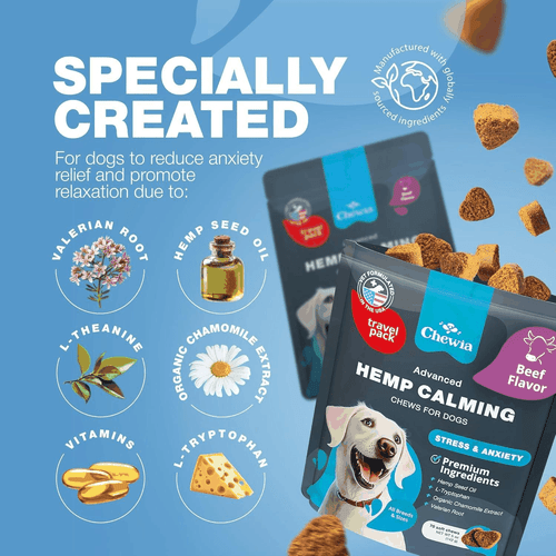 Calming Chews for Dogs Anxiety Relief Treats with Melatonin Chamomile Extract - Picture 4 of 9