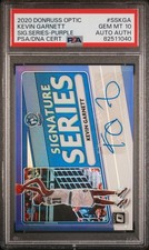 ✨ PSA 10 2020 PANINI DONRUSS OPTIC SIGNATURE SERIES PURPLE #SSKGA KEVIN GARNETT