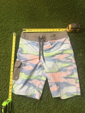 Art Class Boys Board Shorts Size 16 Multicolor Swim Trunks Lined