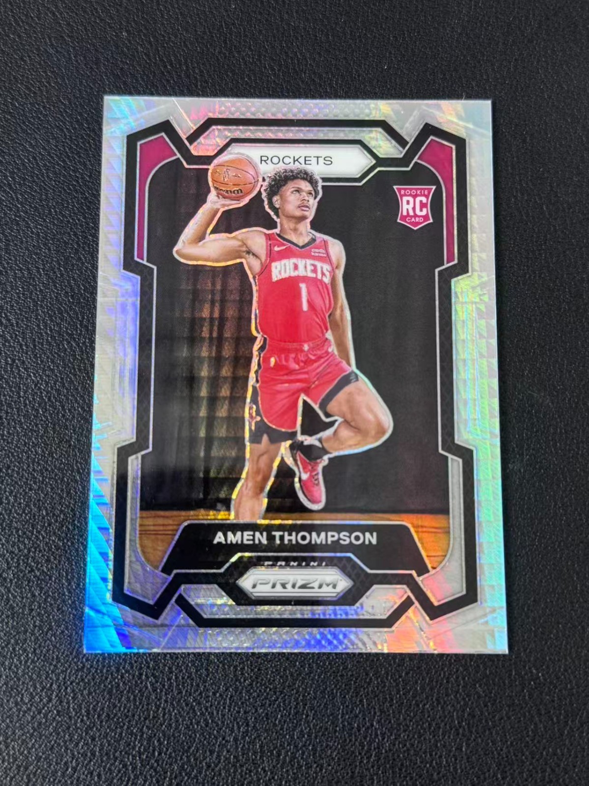 2023-24 Panini Prizm Basketball Base Hyper Prizms Rookie #150 Amen Thompson