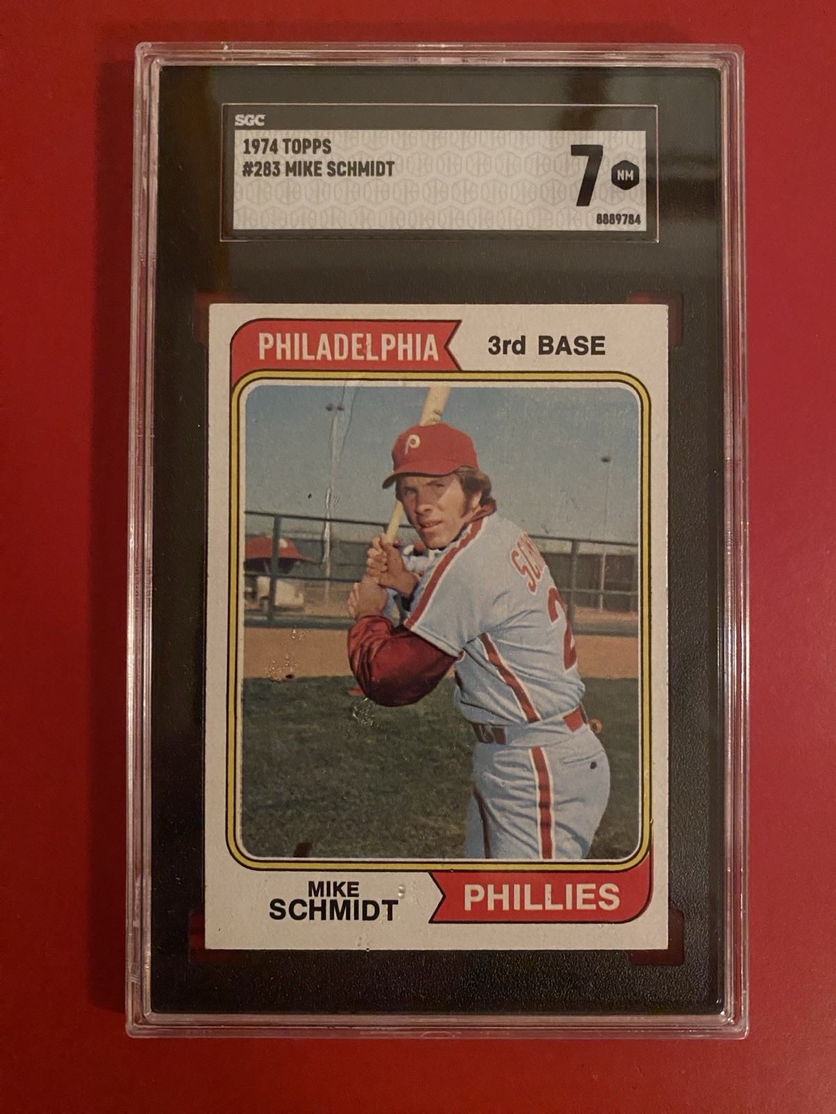 1974 Topps #283 Mike Schmidt SGC 7 NM