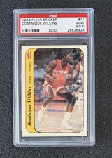 1986 Fleer Sticker - #11 Dominique Wilkins - PSA 9 (ST)