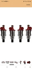 MUNIRATER 4 Pcs Fuel Injector Replacement For B-serie 2.6 12v
