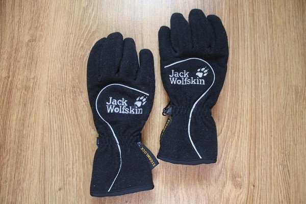 Unisex Jack Wolfskin Gloves Black Polyester S