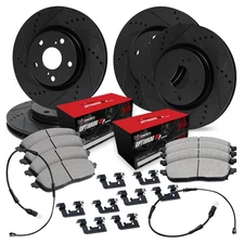 For Mercedes-Benz GLC300 16-22 Brake Kit Drilled & Slotted Front & Rear Brake