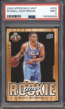 2008 Upper Deck MVP Basketball Russell Westbrook ROOKIE #204 PSA 9 THUNDER MINT