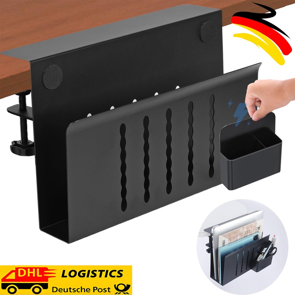 PC Halterung Schreibtisch Laptop Halterung Schreibtisch Seitenaufbewahrung Seite