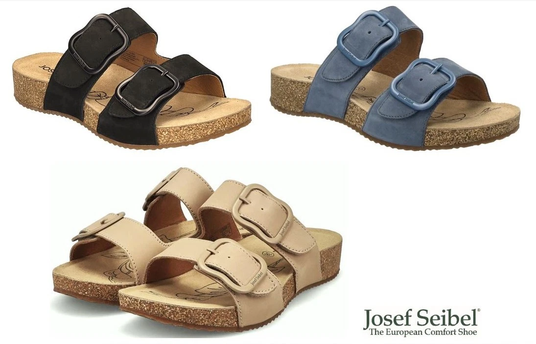 Josef Seibel Germany Tonga 64 Comfort Leather Slide Sandal Josef Seibel Tonga 64