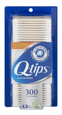Q Tips Cotton Swabs Soft Antimicrobial 100% Pure Cotton Gentle 300 ct Pack of 6