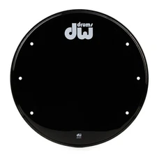 DW Vented Resonant Bass Drumhead - 22" - Black