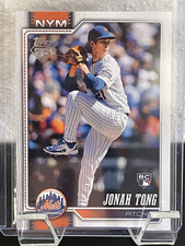 Topps 2026 Series 1 Jonah Tong RC #4 New York Mets Player Number Variation