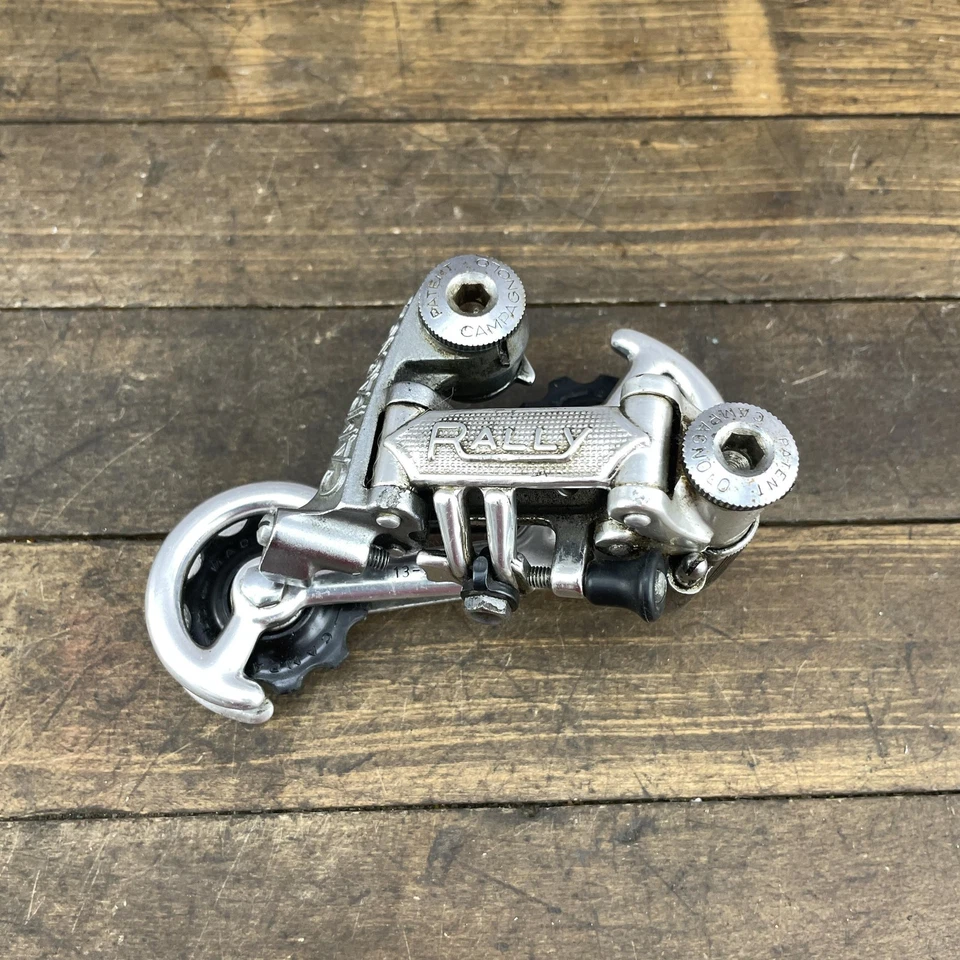 Desviador trasero Campagnolo Rally de colección jaula larga carretera turismo 320 g plateado Foto 4 de 4