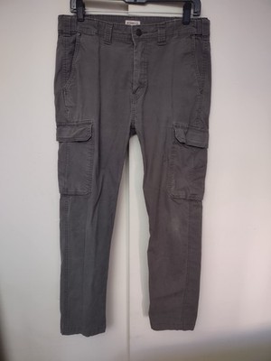Levi  Strauss @ Co Utility Cargo Pants Men's Grey Ripstop Zip Fly Casual-33×32 