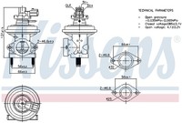 AGR-VENTIL FÜR Ford Transit Pritsche/Fahrgestell (Fm , FN ) - Nissens 98474