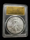 2013 (S) $1 Silver Eagle Struck at San Francisco Gold Foil Label MS70 PCGS