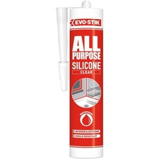 Evo-Stik All Purpose Flexible Silicone Clear C20 Mould Resistant Sealant