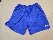Vintage Nike Swim Running Shorts Purple Embroidered Swoosh Lined USA Fit Medium
