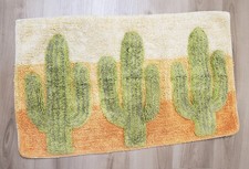 PIER 1 MPORTS Southwest Cactus Rug Shag Accent Mat 26" x 21"