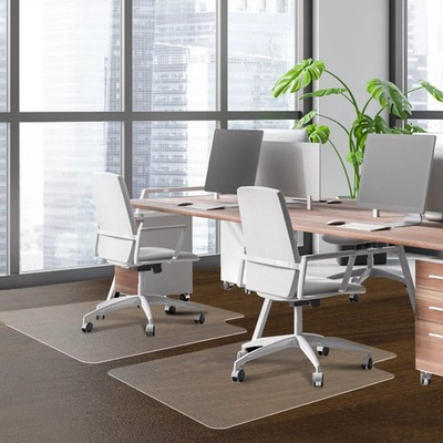 New PVC Office Chair Floor Mat Protector for Hard Wood Floors Transparent Home