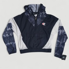 Champion NWT Women's Navy Nylon Warm Up Jacket Small