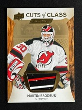 #CC-BR Martin Brodeur Cuts of Class Stick /49 Gold 2024-25 Engrained Icons