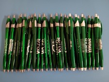 30ct Lot Misprint Retractable Click Pen Javalina Green with Gray Trim Assorted
