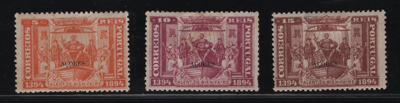 Portugal - 1894 Azores - Henry the Navigator - Short Set - MH