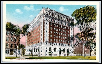 Postcard WILLIAM S.FLINT HOTEL BANCROFT, WORCESTER, MASS.   F112