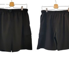 TYR Board short Swim Shorts Black Lined Cargo Pocket XL 10" inseam