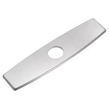 10 Inch Kitchen Sink Faucet Hole Cover Deck Plate Escutcheon Round, Silver