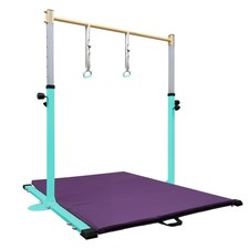 Gymnastic Kip Bar,Horizontal Bar for Girls Junior,3' to 5' Adjustable Height,...