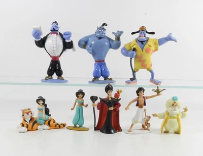Aladdin & Jasmin === Walt Disney 8 x Figuren Mattel 1. Serie - Bild 1 von 2